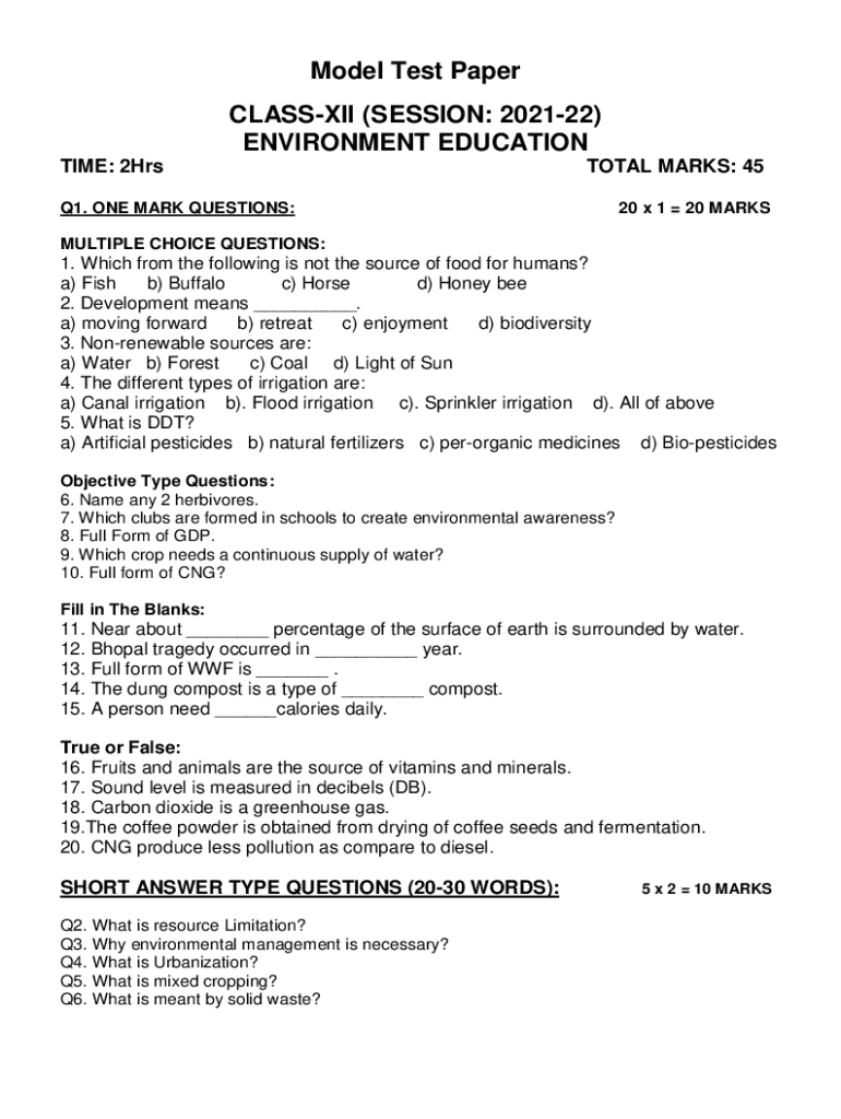 Fillable Online filescdn pseb ac PSEB 12th Model Test Papers 2023