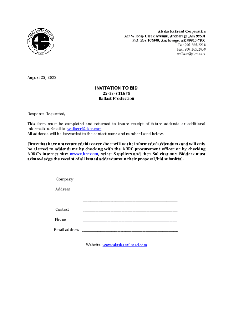 Fillable Online RightOfWay Permits Alaska Railroad Fax Email Print