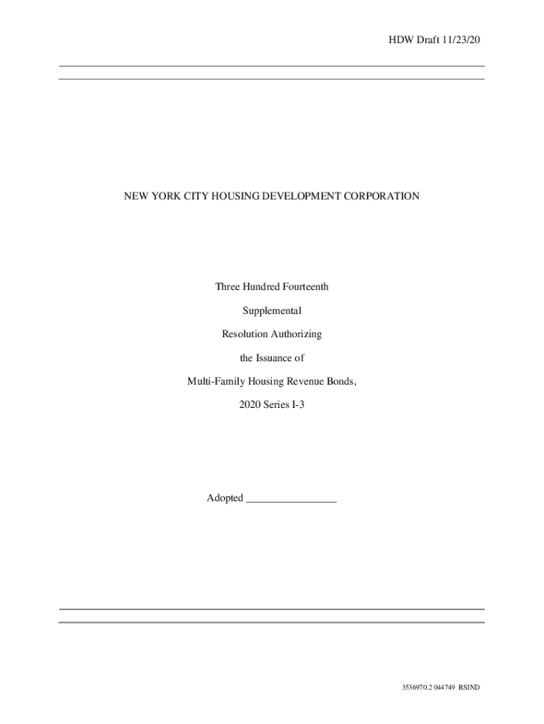 Fillable Online New York City Housing Development Corporation NYCHDC