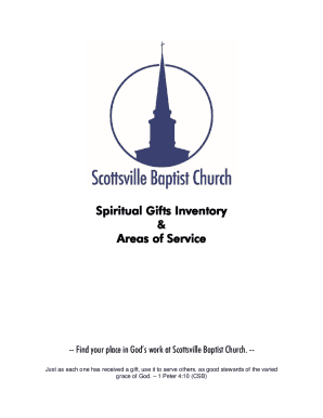 Spiritual Gifts Inventory, Short Form - FLUMC