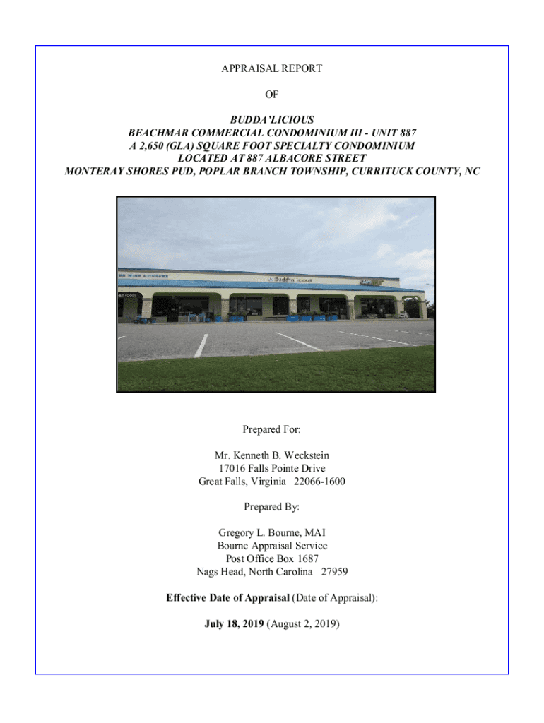 Fillable Online Individual Condominium Unit Appraisal Report (Hybrid ...