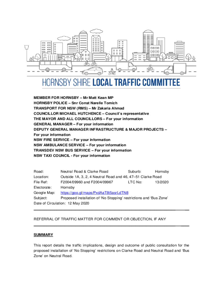 Fillable Online 14 Derby Road, Hornsby Proposed Temporary Works Zone