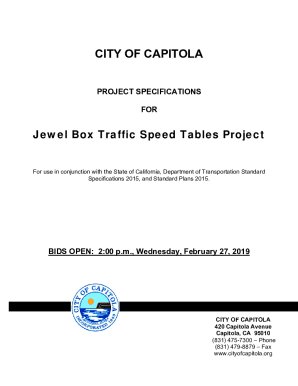 DRAFT Jewel Box Traffic Speed TablesSpecification Doc with Tech Specs v2-1-19