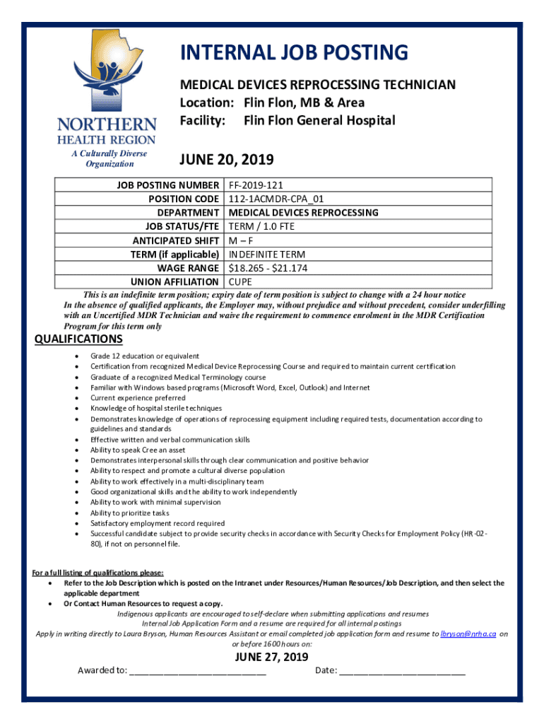 Fillable Online Medical Device Reprocessing Department jobs Indeed