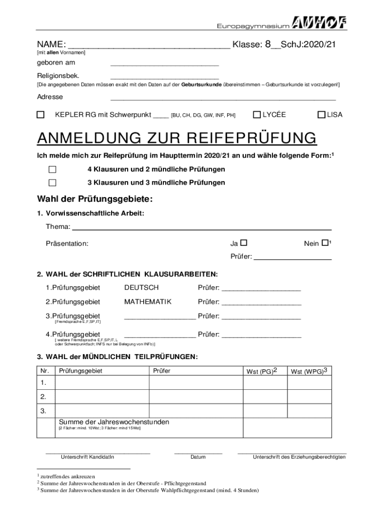 Ausfüllbar Online Die angegebenen Daten mssen exakt mit den Daten auf