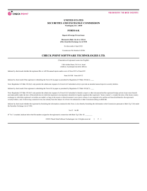 Fillable Online Check Point 2021 Q1 Form 6-K Fax Email Print - pdfFiller