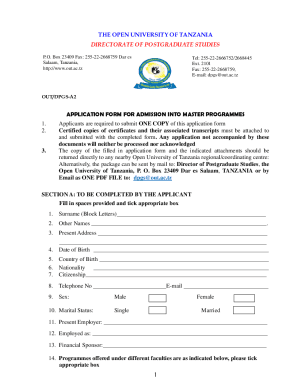 the open university of tanzania - SILO of research documents