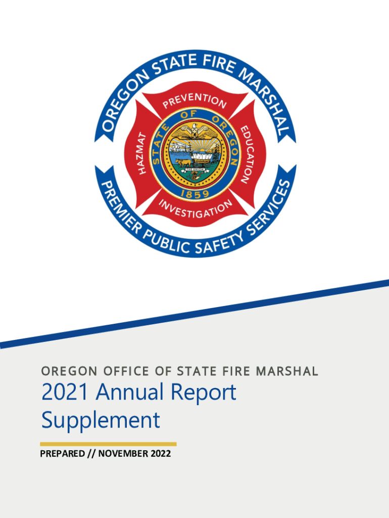 Fillable Online State Fire Marshal Annual Reports Fax Email Print