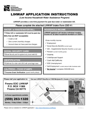 Low-Income Household Water Assistance Program (LIHWAP ...
