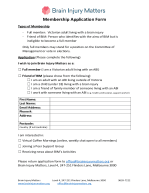 Become a Member - Brain Injury Matters