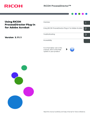 Using RICOH ProcessDirector Plug-in for Adobe Acrobat