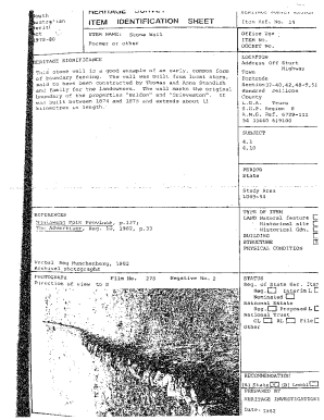 Fillable Online data environment sa gov ITEM IDENTIFICATION SHEET ...