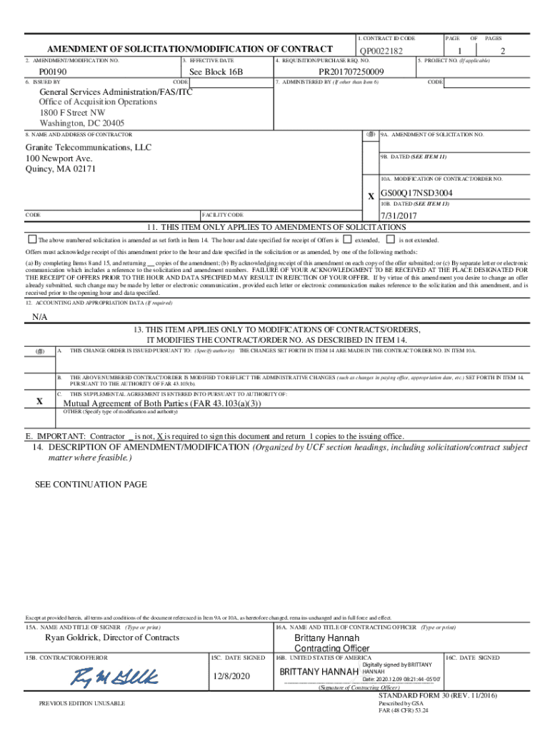 Fillable Online P00190 Granite Fax Email Print