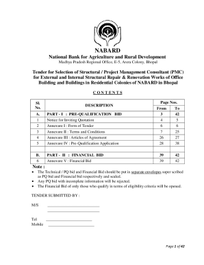 0112170610NABARD Bhopal Tender Part - I &amp;amp; II Structural...
