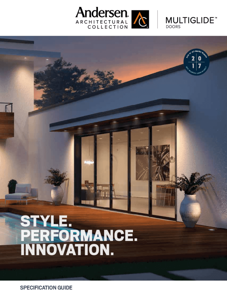 Fillable Online MultiGlide Sliding Glass Door Systems Andersen