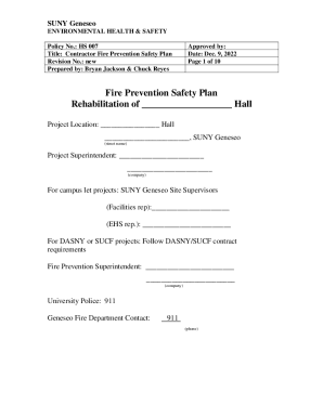 Fillable Online Forms - SUNY Geneseo Fax Email Print - pdfFiller