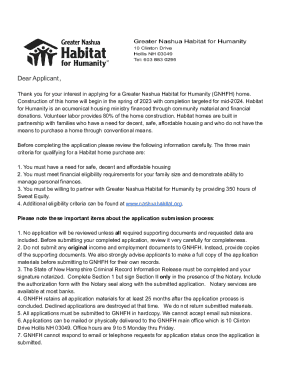 Fillable Online Habitat for Humanity of Key West and - Lower Florida