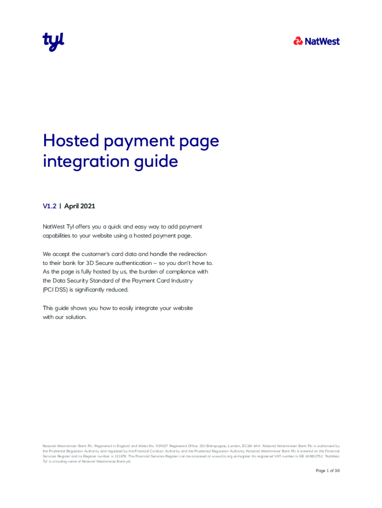 Fillable Online How to set up your Tyl online payment pages Fax Email ...