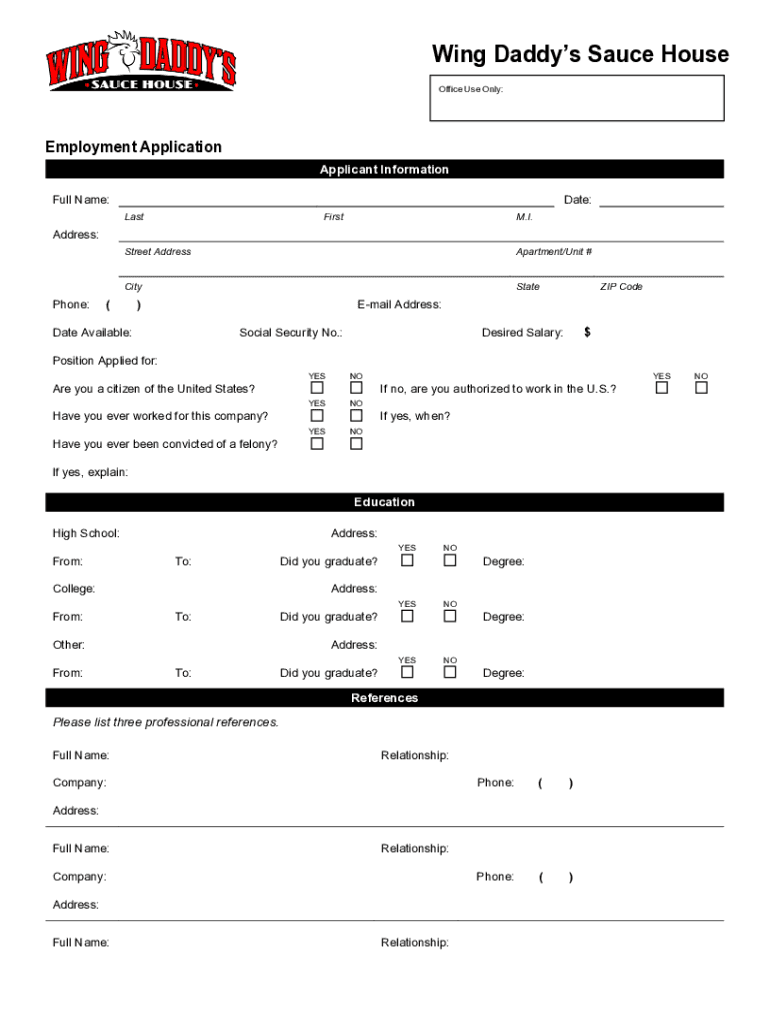 fillable-online-employment-application-pdf-wing-daddy-s-fax-email-print-pdffiller