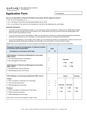 Validate an ACCA student certificate online
