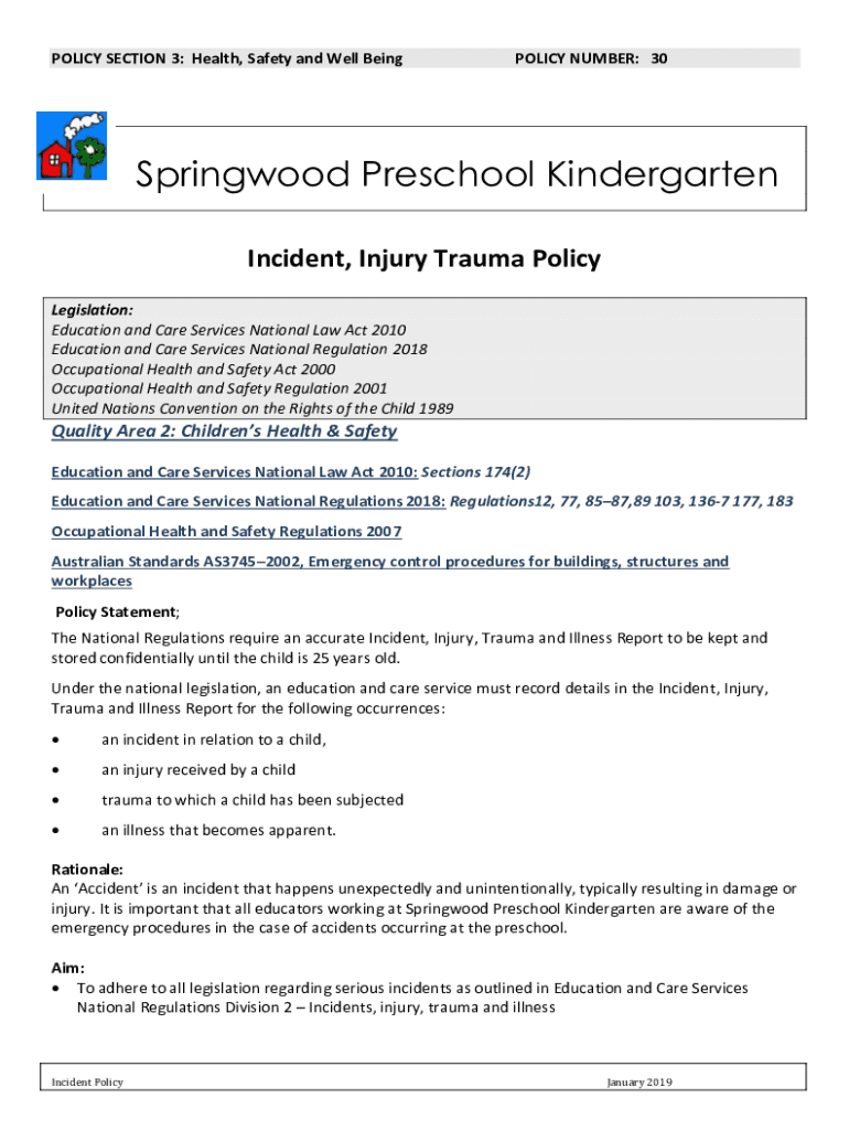 Fillable Online Springwoodpreschool Org Standards For Child Care Fillable online springwoodpreschool org standards for child care