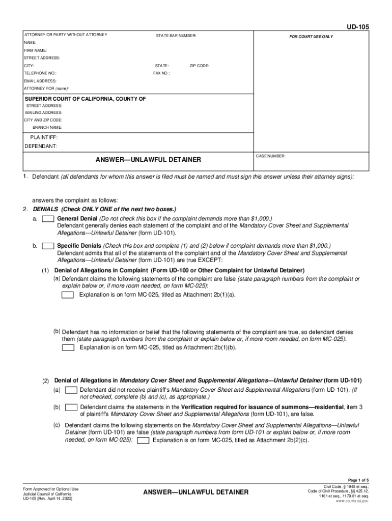 ca legal forms Preview on Page 1