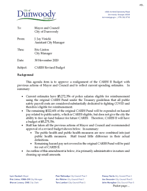 CARES Revised Budget