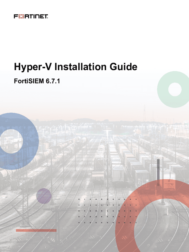 Fillable Online FortiSIEM HyperV Installation Guide Amazon AWS Fax