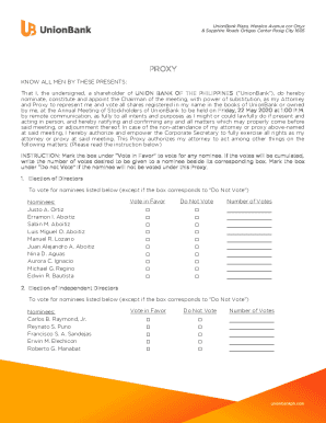 Fillable Online Proxy Form page 2 final v2 Fax Email Print - pdfFiller
