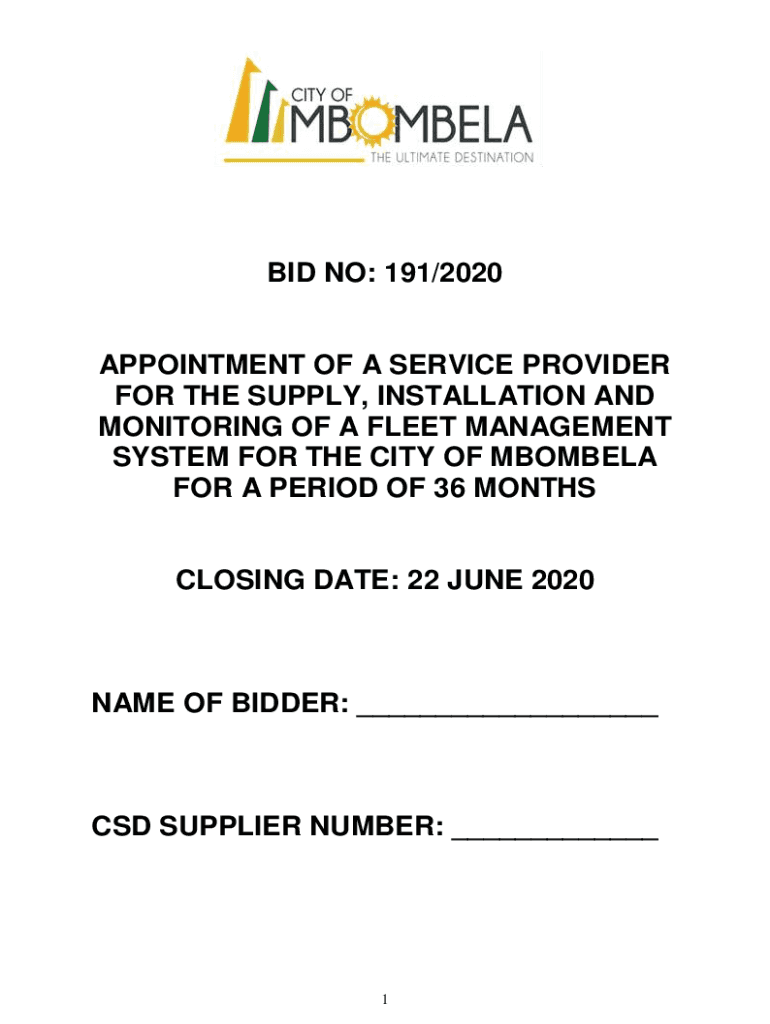 Fillable Online Vehicle Tracking and Fleet Management Tenders Fax Email