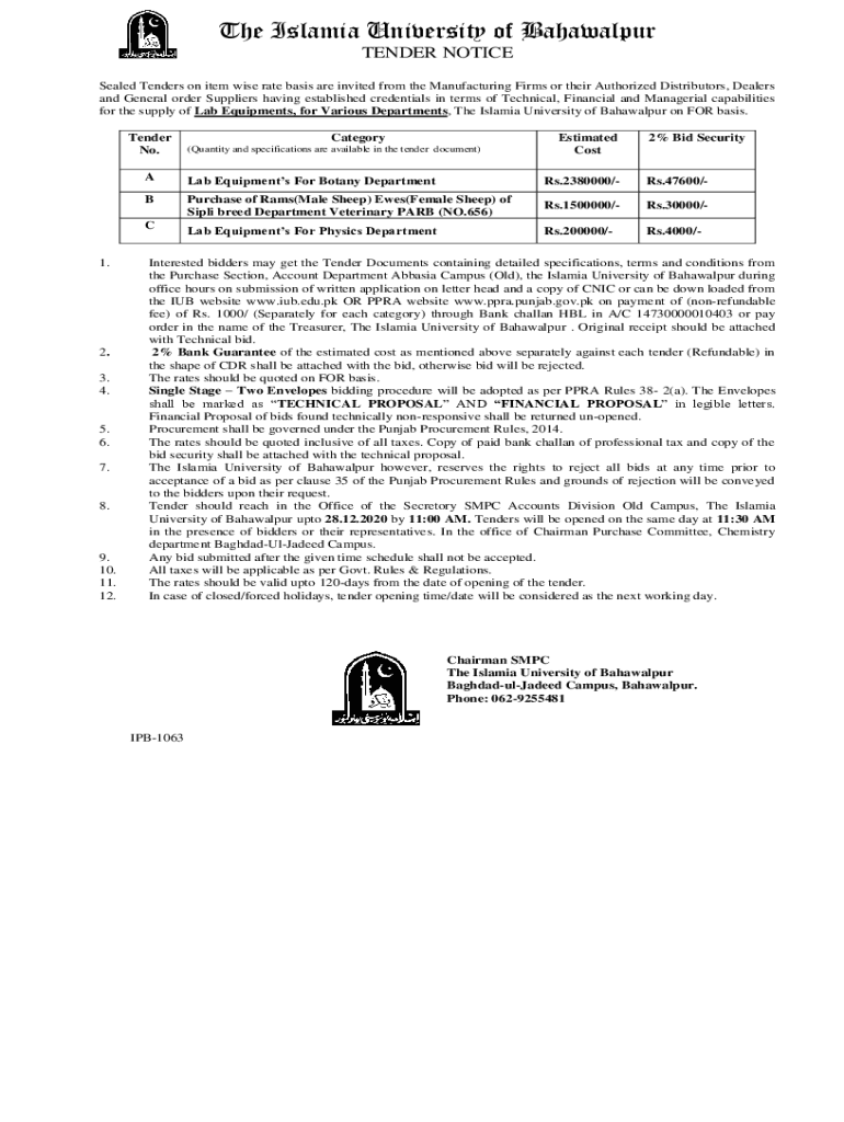 Fillable Online View Details Bids and Tenders HWDSB Fax Email Print