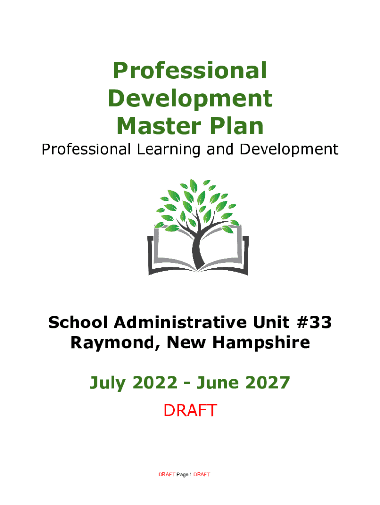 Fillable Online NH Department of Education Professional Development Master Fax Email Print