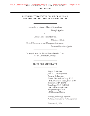 Fillable Online ORAL ARGUMENT NOT YET SCHEDULED No 20 5280 IN THE Fillable Online ORAL ARGUMENT NOT YET SCHEDULED No 20 5280 IN THE