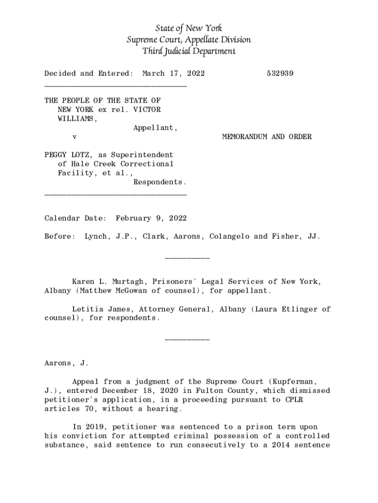 Fillable Online decisions courts state ny PEGGY LOTZ, as Superintendent