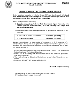 Tenders Archives - Dr B R Ambedkar NIT, Jalandhar