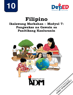 Self Learning Module-Quarter 2-Filipino Grade 10-Modules 1-7