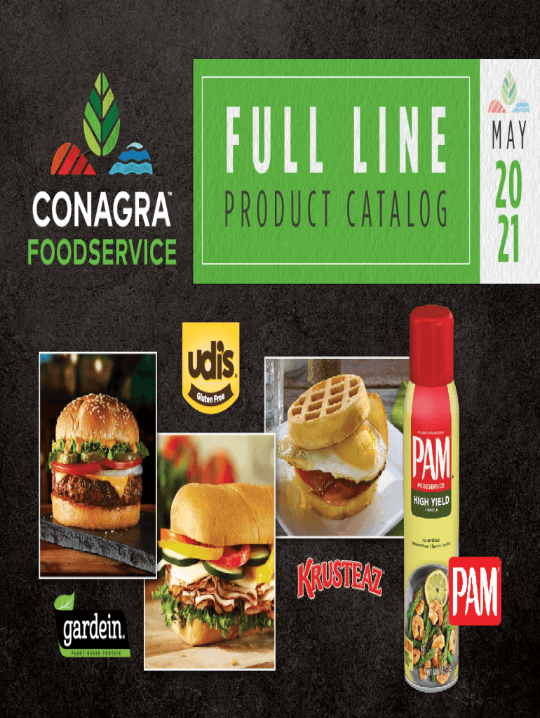 Fillable Online PRODUCT CATALOG - Conagra Foodservice Fax Email Print ...