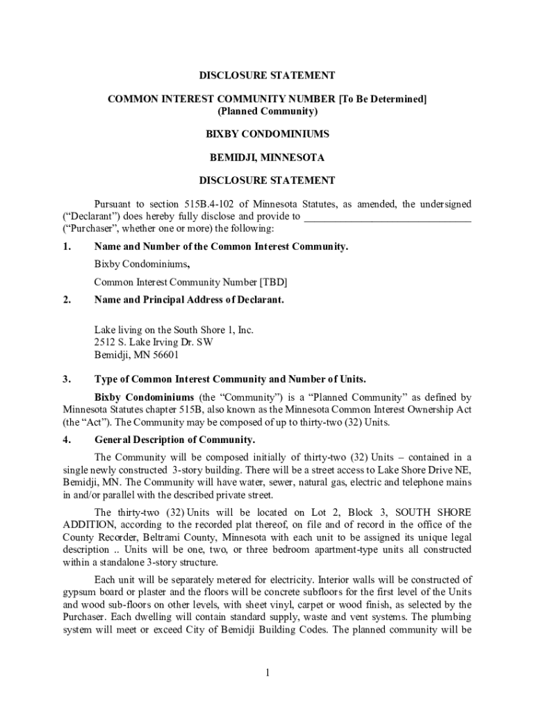 Fillable Online What Is A Resale Disclosure Certificate A Brief