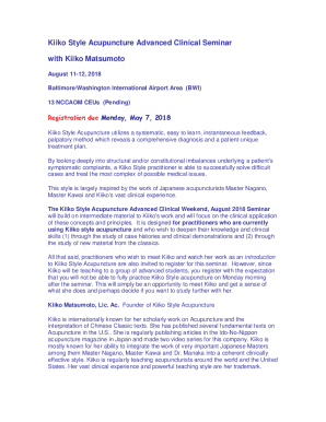 Kiiko Style Acupuncture Advanced Clinical Seminar with Kiiko ...