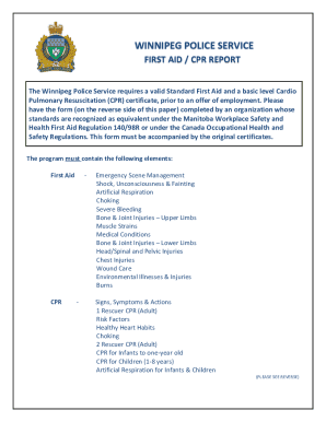 Fillable Online First Aid CPR Form - StudyLib Fax Email Print - pdfFiller