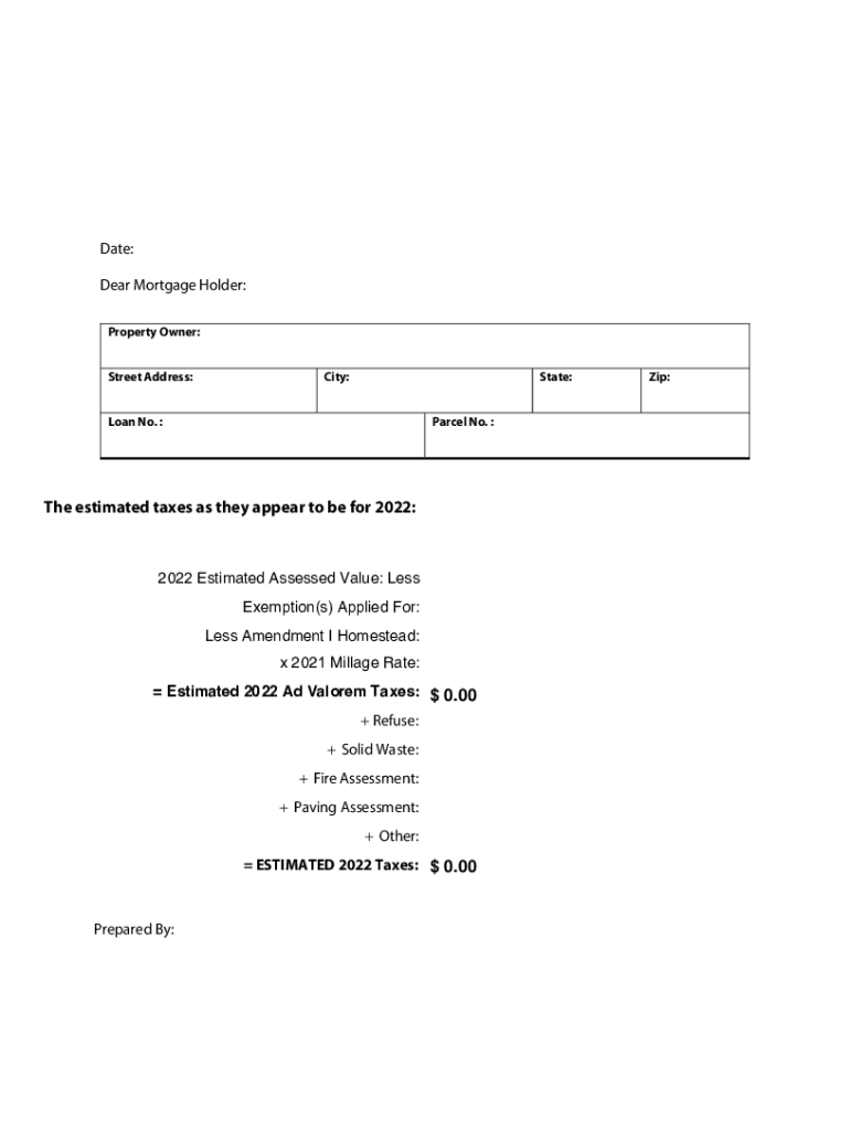 Fillable Online Should you pay property taxes through your mortgage? Fax Email Print pdfFiller