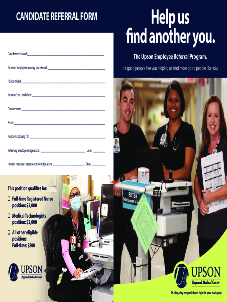 Fillable Online Employee Referral Programs: How to Set One Up and ...