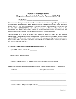 Material Transfer Agreement - NICHD DASH