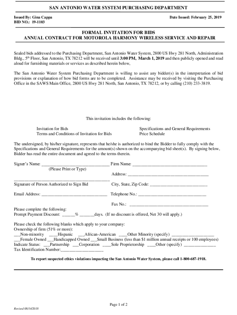 Fillable Online Pay Your Bill San Antonio Water System Fax Email Print pdfFiller