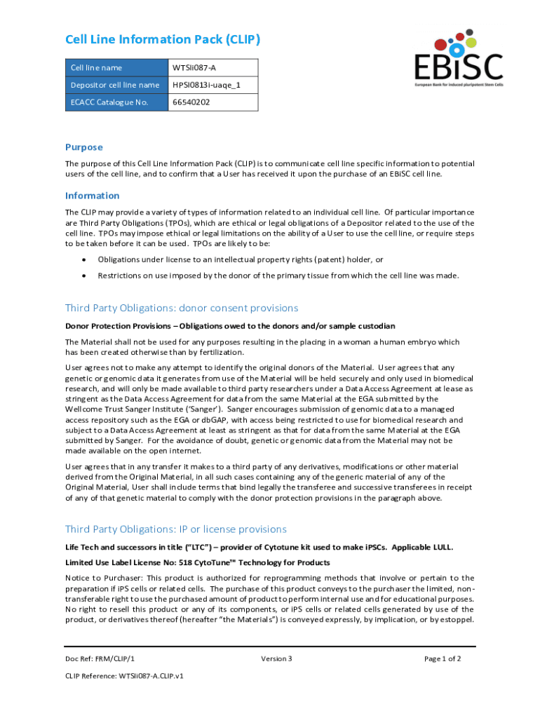 Fillable Online Why should you use Cellosaurus, the cell line encyclopedia? Fax Email Print