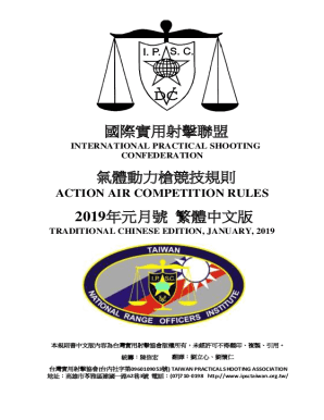 Fillable Online International Practical Shooting Confederation (IPSC