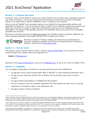 2021 EcoChoice Application