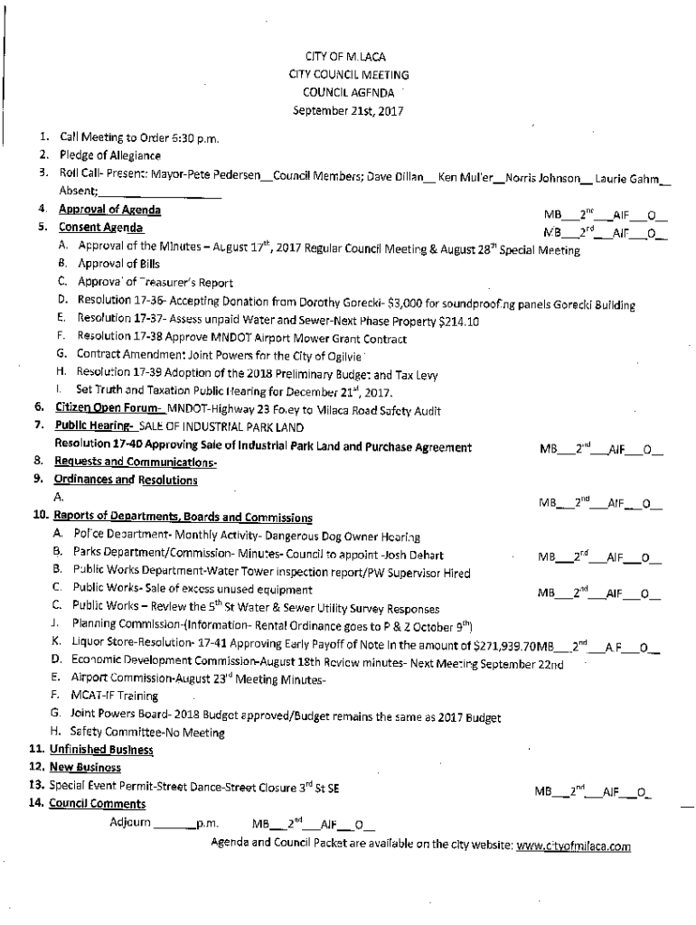 Fillable Online Mille Lacs County Financial Statements and Management Letter Fax Email Print