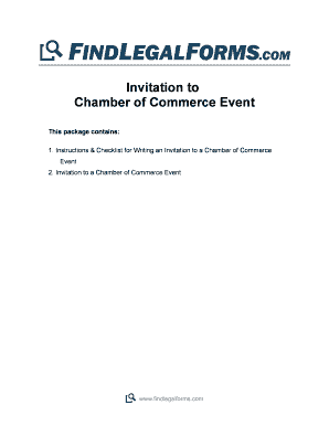 Chamber of Commerce Event Invitation
