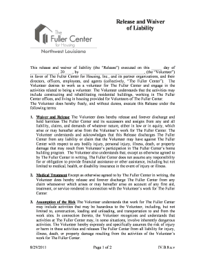 Volunteer Liability Waiver